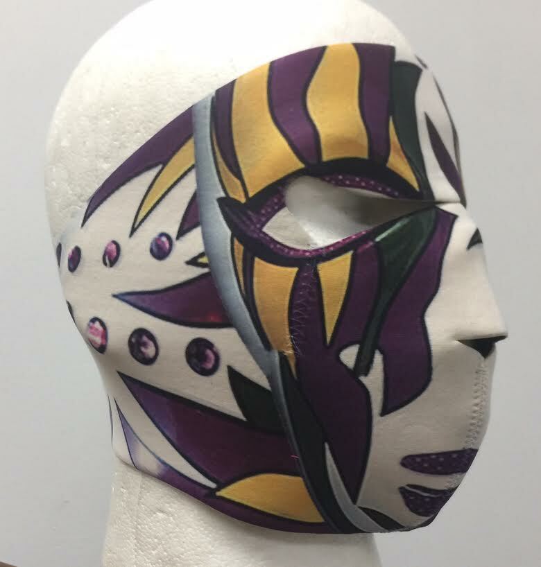 Mardi Gras Protective Neoprene Full Face Ski Mask