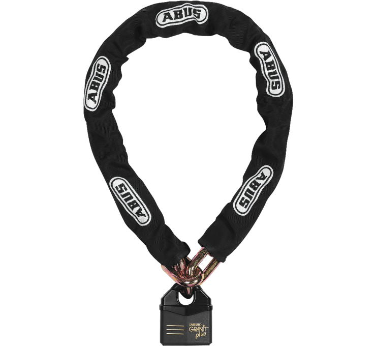 ABUS Granit Power Chain 37 Series 14KS 120 Black Loop W Padlock Motorcycle Lock