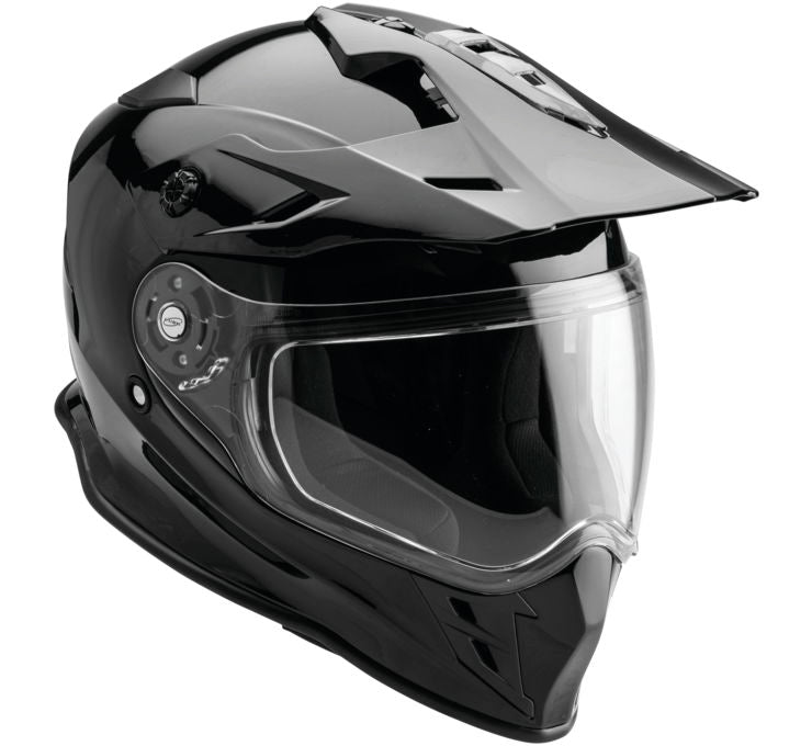 Firstgear Ajax Adventure Black Dual Sport Motorcycle Helmet