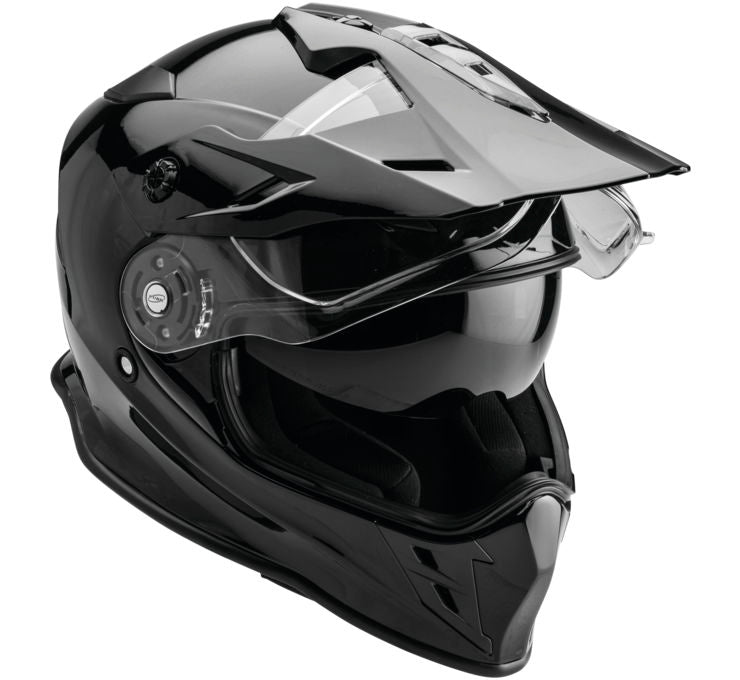 Firstgear Ajax Adventure Black Dual Sport Motorcycle Helmet