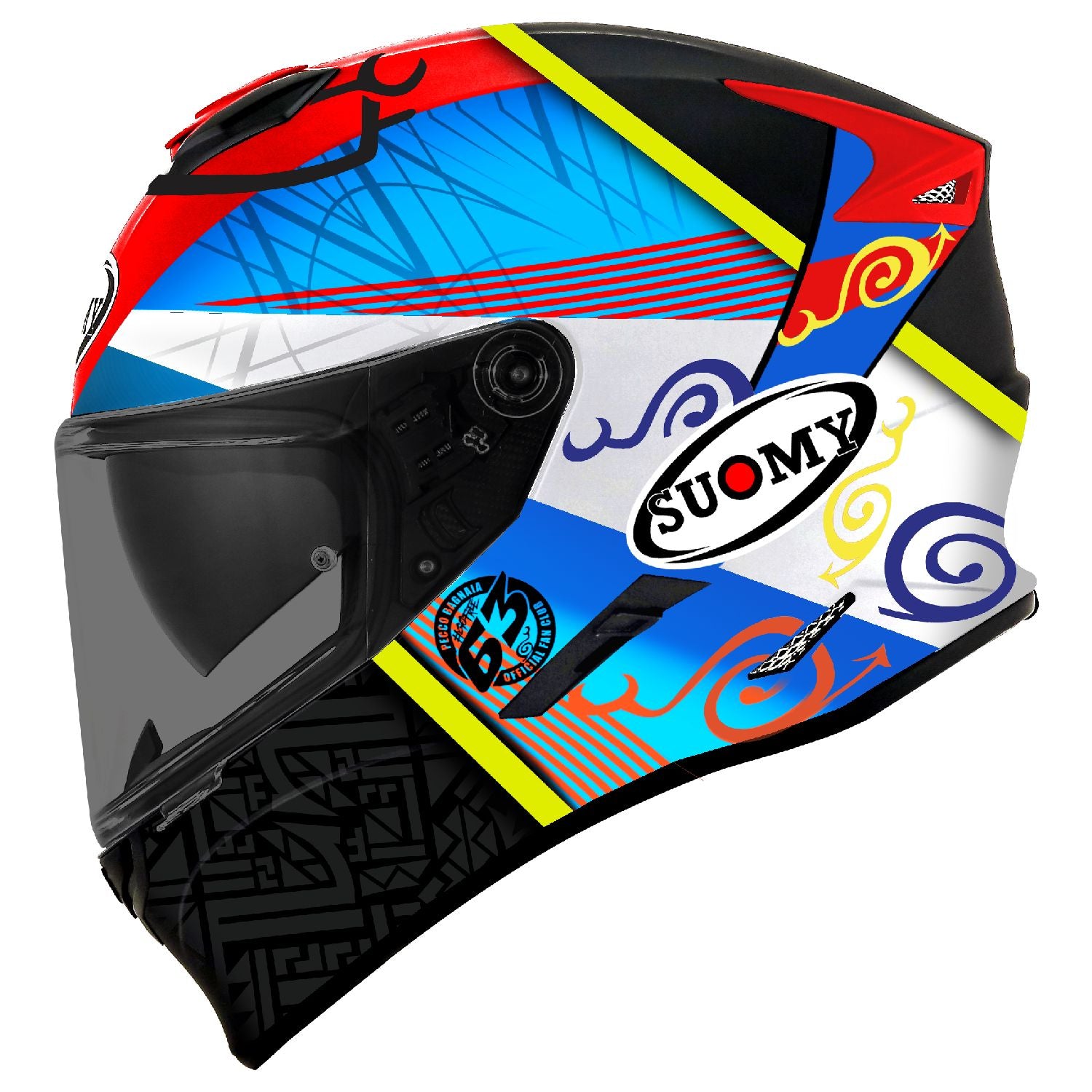 Suomy Stellar Pecco Bagnaia Replica Full Face Motorcycle Helmet (XS - 2XL)