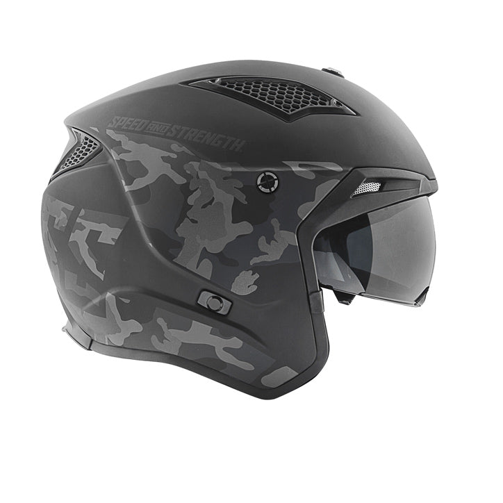 Speed & Strength SS2400 Call To Arms Open Face Motorcycle Helmet