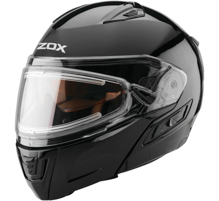 Zox Condor SVS Black Electric Faceshield Modular Snowmobile Helmet (2 Colors)