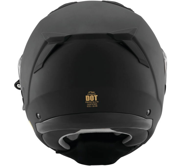 Zox Condor SVS Black Electric Faceshield Modular Snowmobile Helmet (2