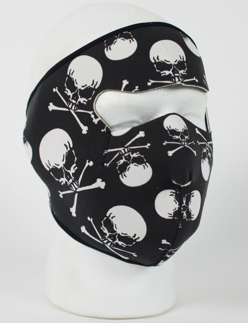 Skull Crossbones Protective Neoprene Full Face Ski Mask