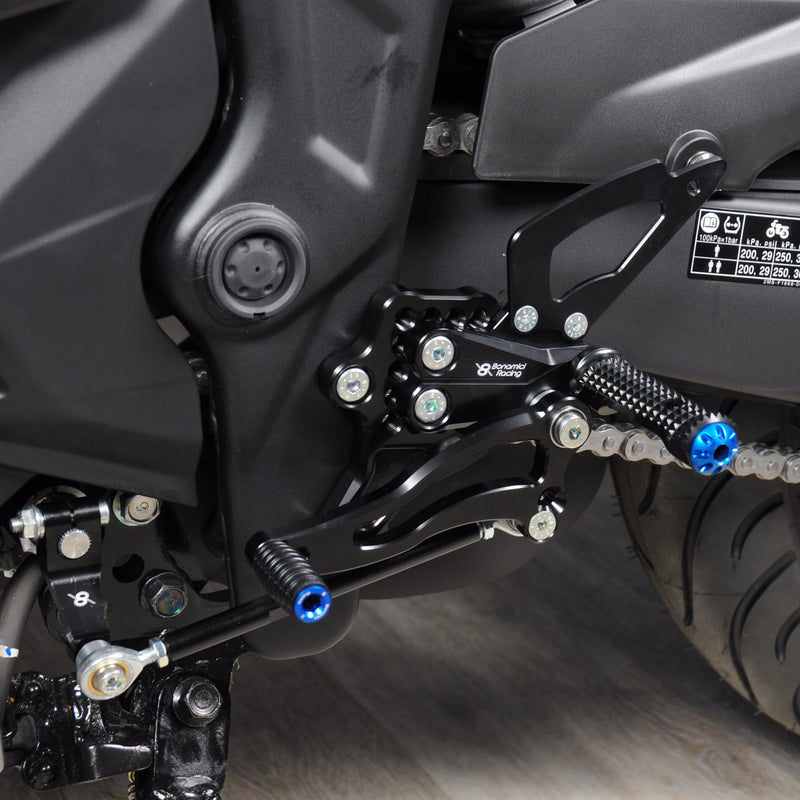 Bonamici 2015+ Yamaha YZF-R3 Rearsets Foot Pegs & Rear Brake Line Upgrade