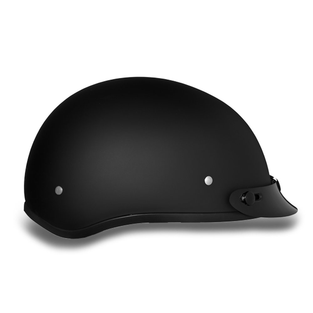 Daytona Skull Cap - Dull Black - D.O.T., XS Daytona Skull Cap - Dull Black - D.O.T., XS