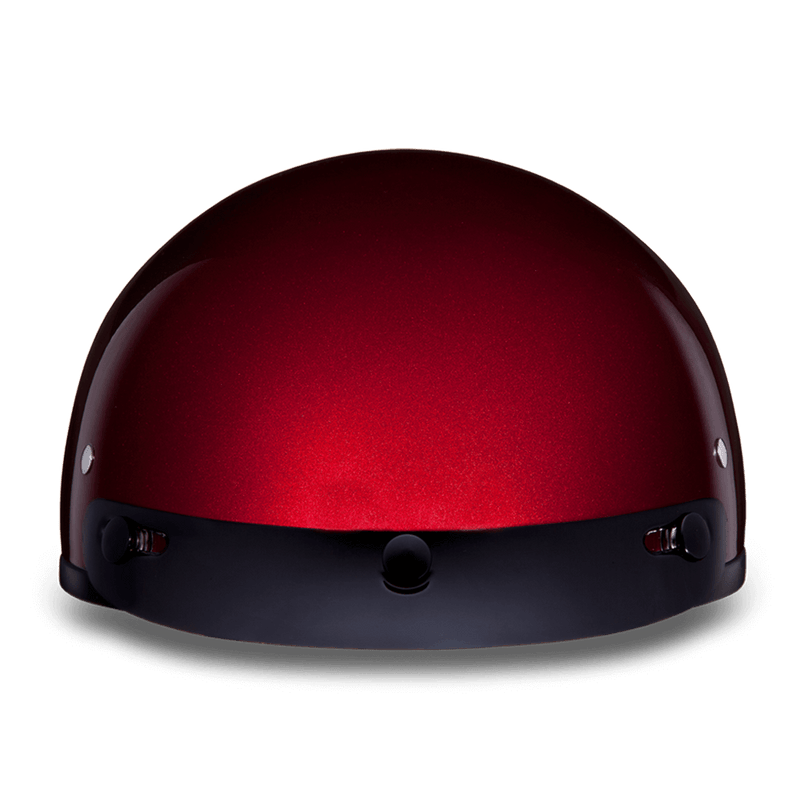 Daytona Black Cherry Skull Cap Half Motorcycle Helmet (2XS - 4XL)