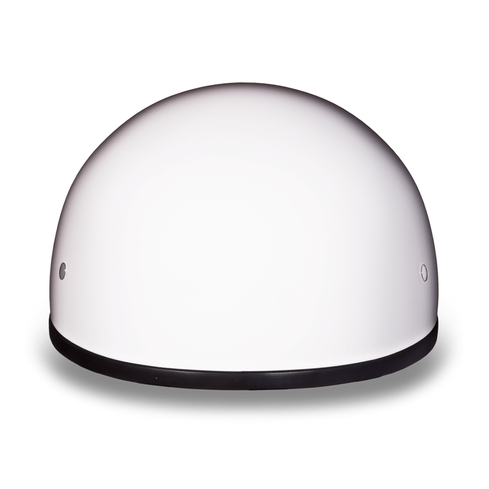 gloss white half helmet motorcycle Daytona Skull Cap Helmet W/O Visor Hi-Gloss White S