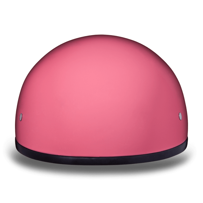 Daytona Hi Gloss Pink Skull Cap Half Motorcycle Helmet (No Visor) (2XS - 2XL)