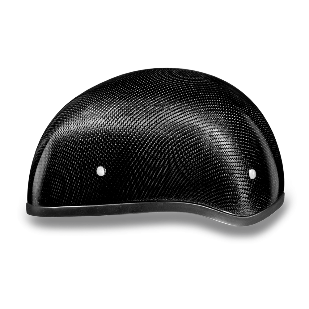 D.O.T. Daytona Skull Cap W/O Visor- Grey Carbon Fiber 2XL