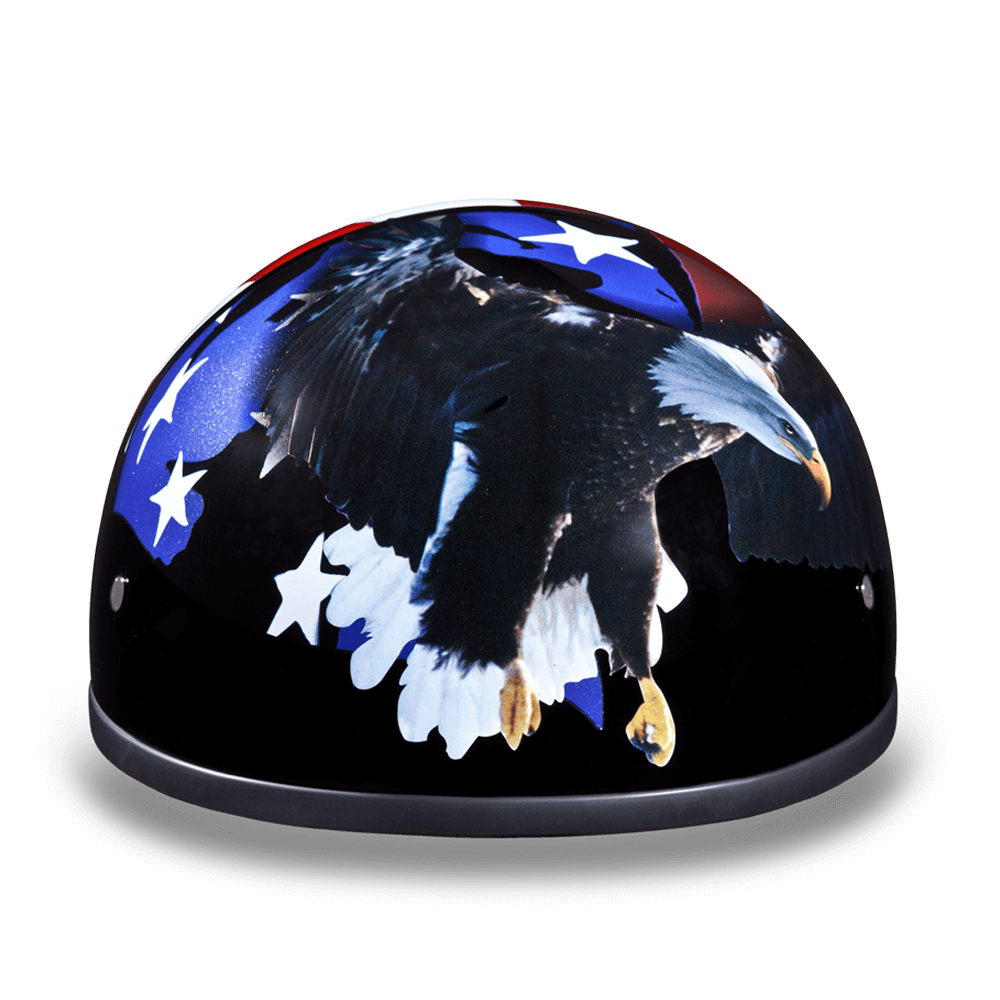 Daytona Freedom Skull Cap Half Motorcycle Helmet (2XS - 2XL)
