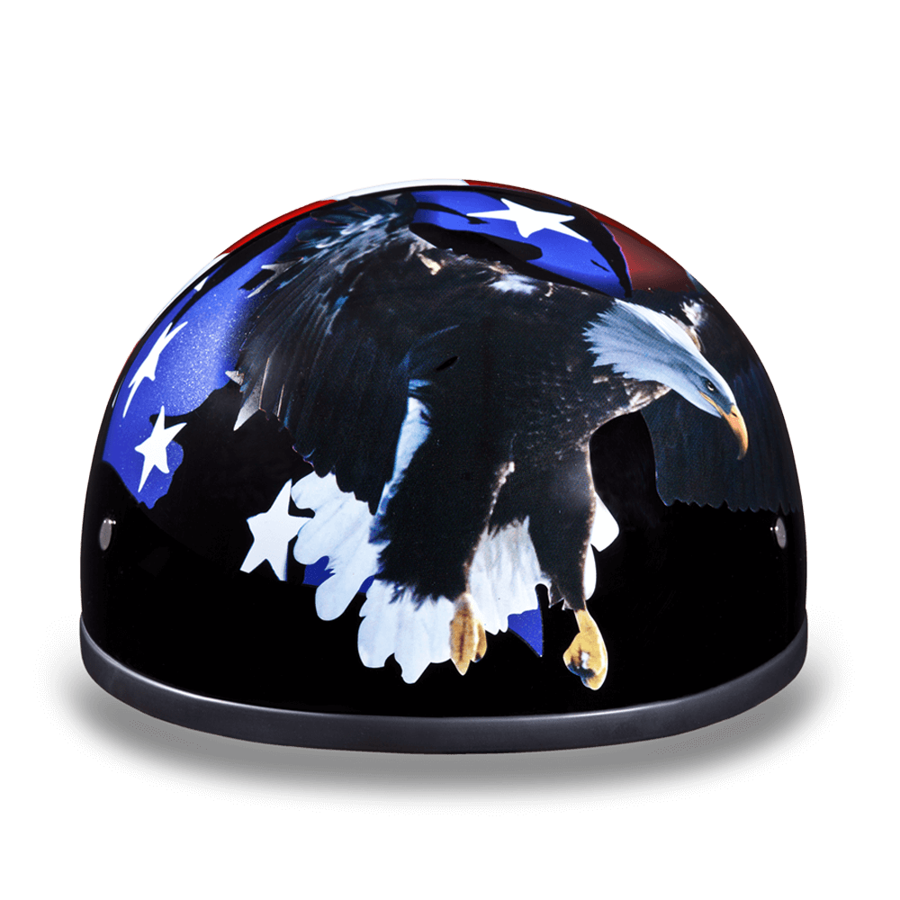 flag motorcycle half helmets Daytona Skull Cap Freedom Half Helmet, 2XS
