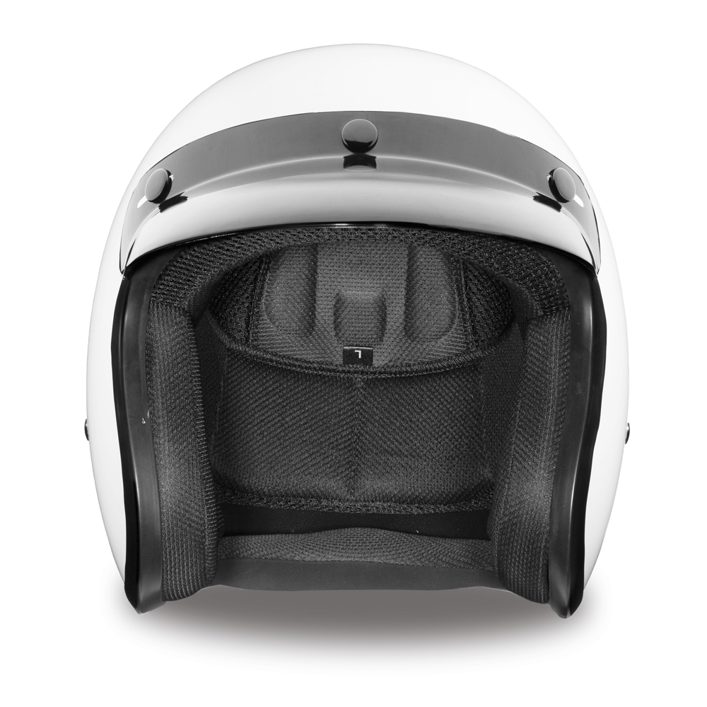 4xl open face motorcycle helmet Black & Leather 3/4 Beasley Cool and Comfortable Riding GDM RENEGADE Open Face Motorcycle