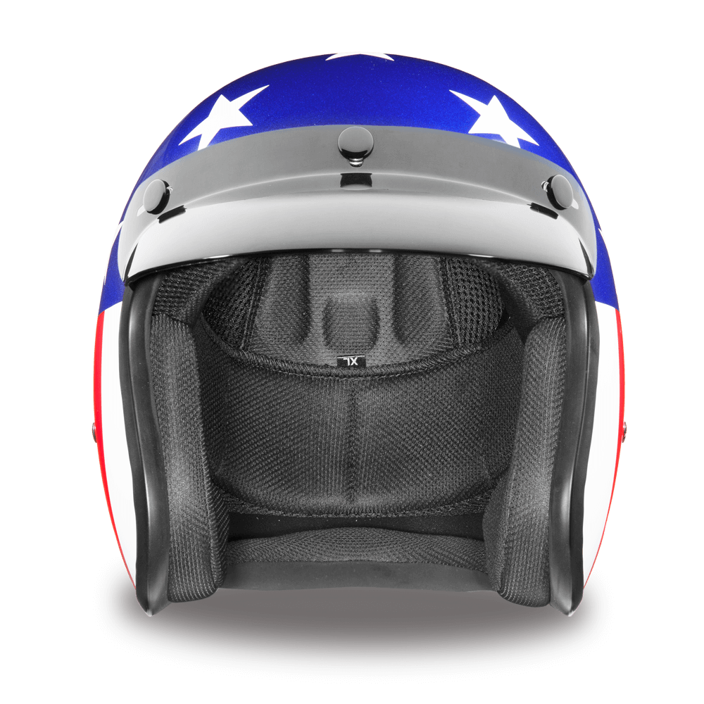Daytona Cruiser Captain America Easy Rider Open Face Motorcycle Helmet (XS - 2XL)