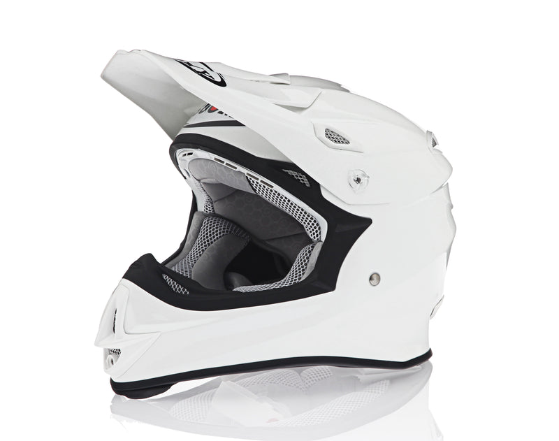 Suomy MX Jump Solid White Off Road Motorcycle Helmet XS-2XL