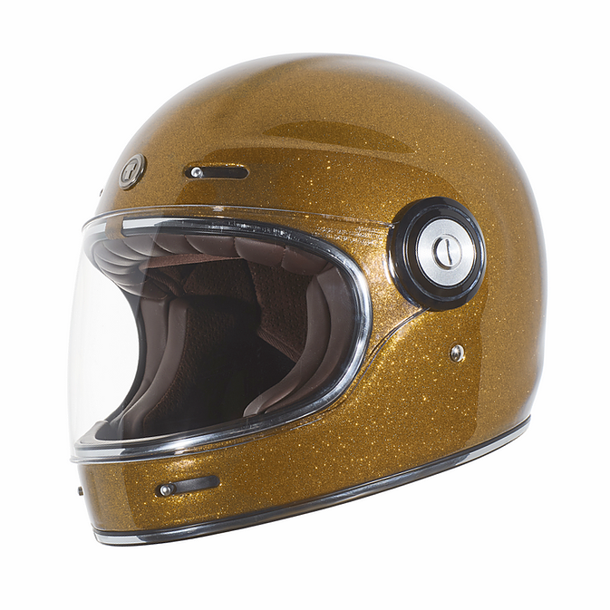 TORC T1 Full Face Retro Metallic Mega Flake Motorcycle Helmet (3 Colors)
