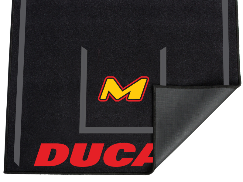Moto-D Ducati Large Motorcycle Garage and Track Floor Mat 