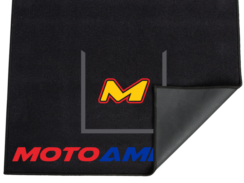 Moto-D MotoAmerica Large Motorcycle Garage and Track Floor Mat 