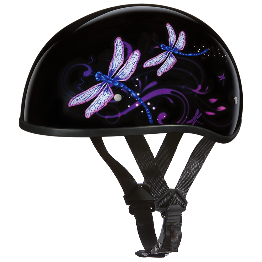 Daytona Dragonfly Skull Cap Half Motorcycle Helmet (2XS - 2XL)