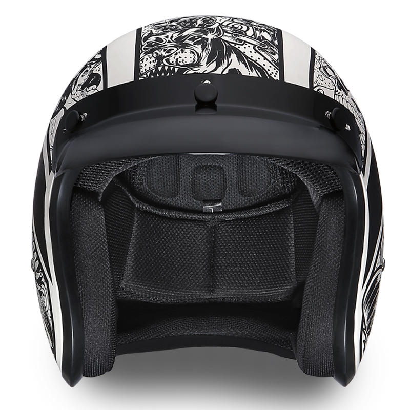 Daytona Cruiser Graffiti Open Face Motorcycle Helmet (XS - 2XL)