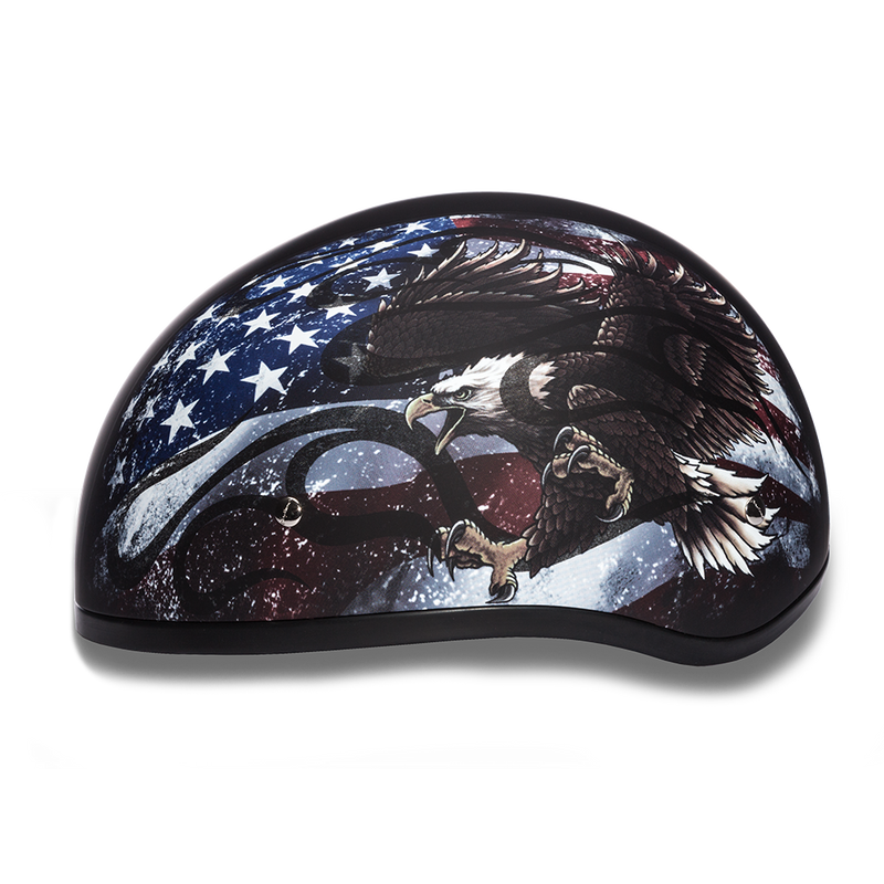 Daytona USA Skull Cap Half Motorcycle Helmet (2XS - 2XL)