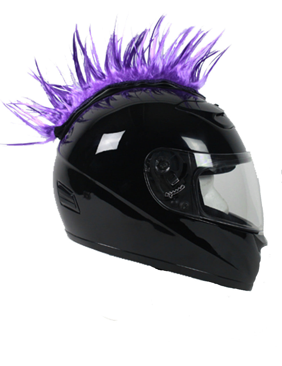 Stick On Hair Motorcycle Helmet Mohawk (5 Colors)