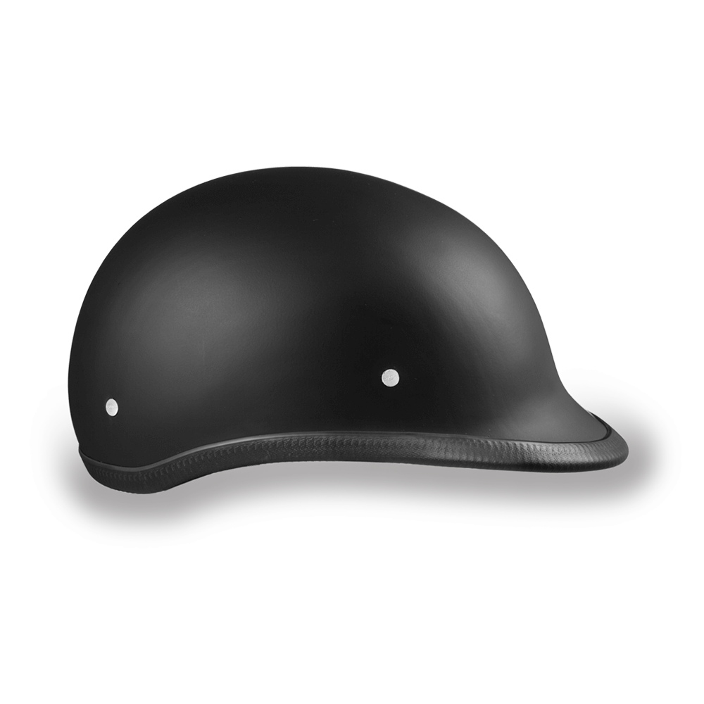 backwards hat motorcycle helmet D.O.T. Hawk- Dull Black L