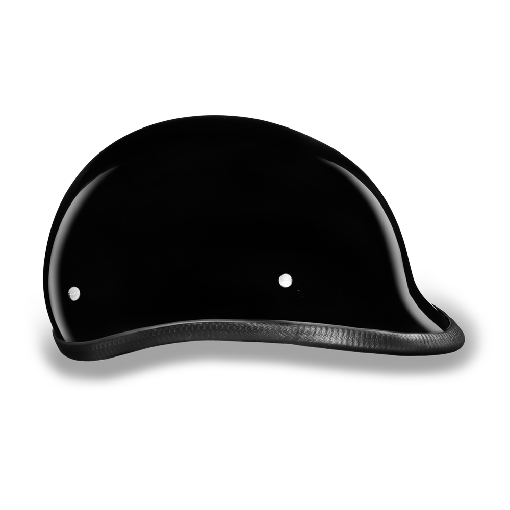 Daytona Hawk Hi Gloss Black Polo Jockey Motorcycle Helmet (2XS - XL)