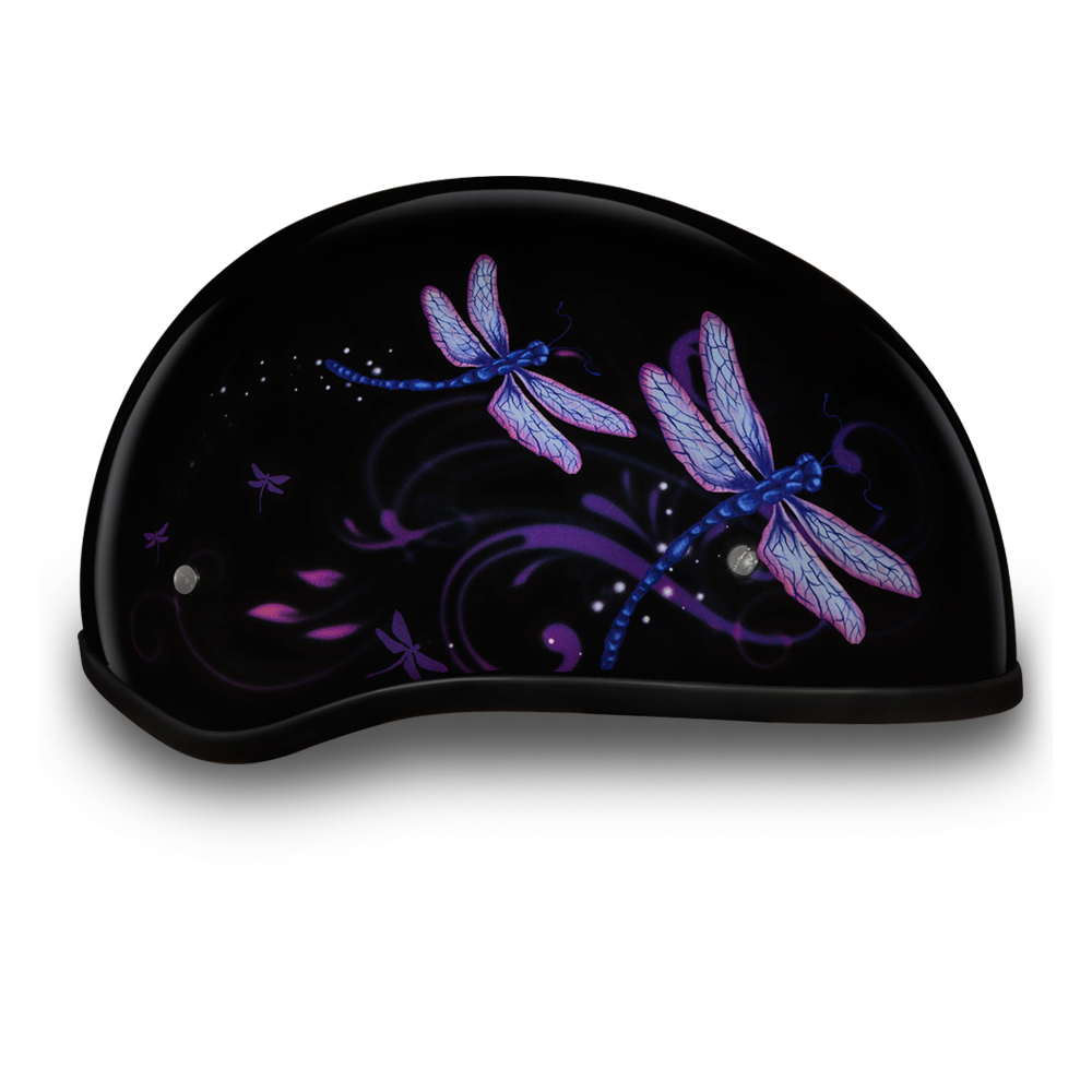 dragonfly motorcycle helmet Daytona Dragonfly Skull Cap Half Helmet