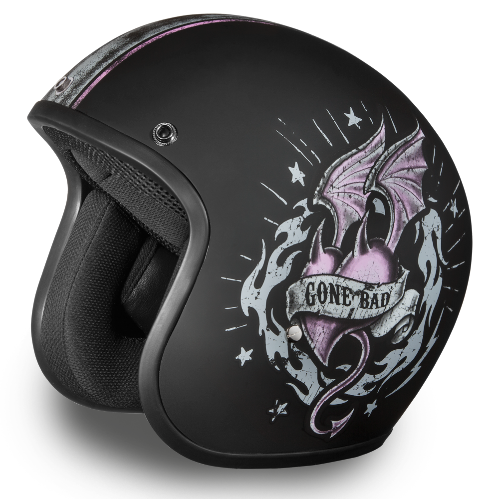 Daytona Cruiser Gone Bad Open Face Motorcycle Helmet (XS - 2XL) [Discontinued]