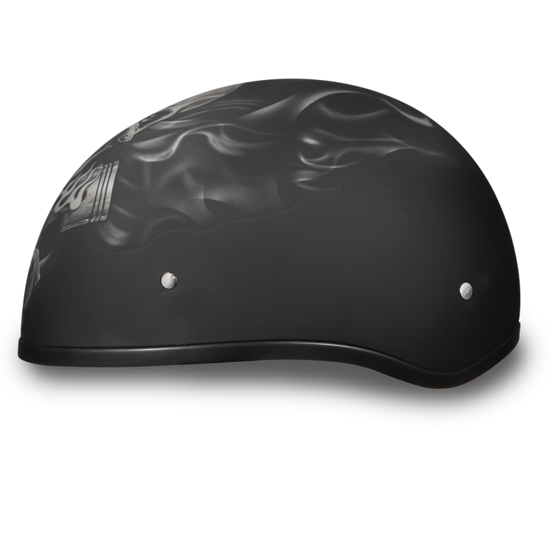 Daytona Pistons Skull Cap Half Motorcycle Helmet (2XS - 2XL)
