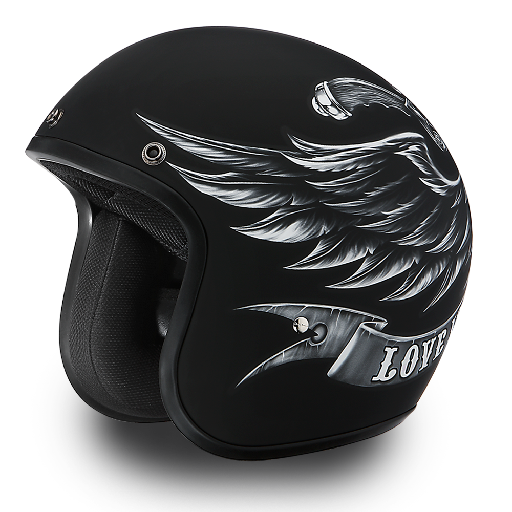 Daytona Cruiser Love It Or Leave It Open Face Motorcycle Helmet (XS - 2XL)