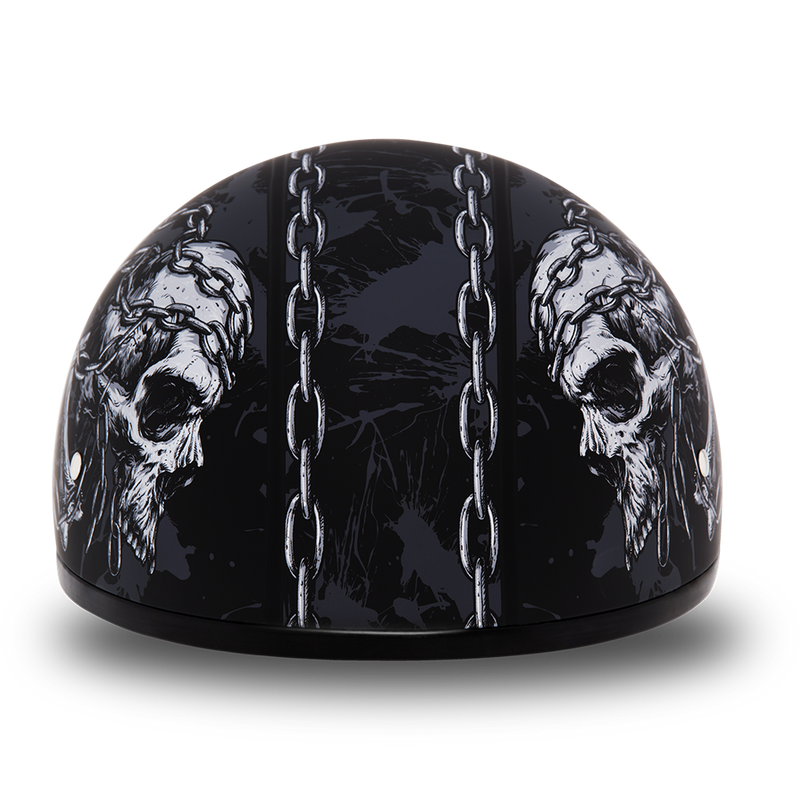 Daytona Skull Chains Skull Cap Half Motorcycle Helmet (2XS - 2XL)