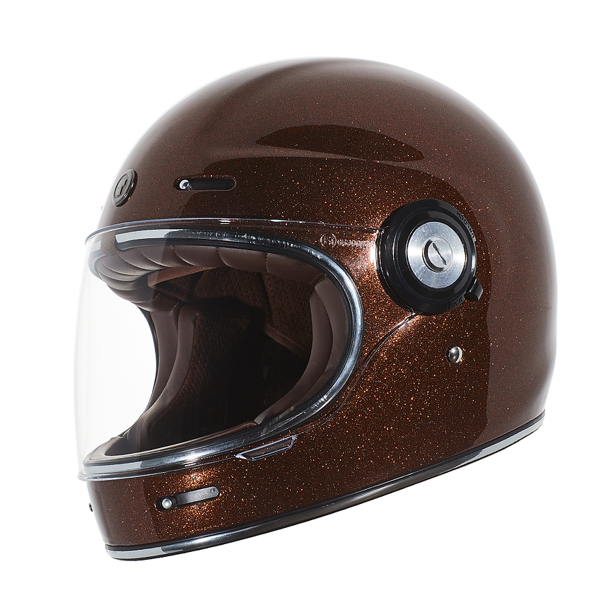 TORC T1 Full Face Retro Metallic Mega Flake Motorcycle Helmet (3 Colors)