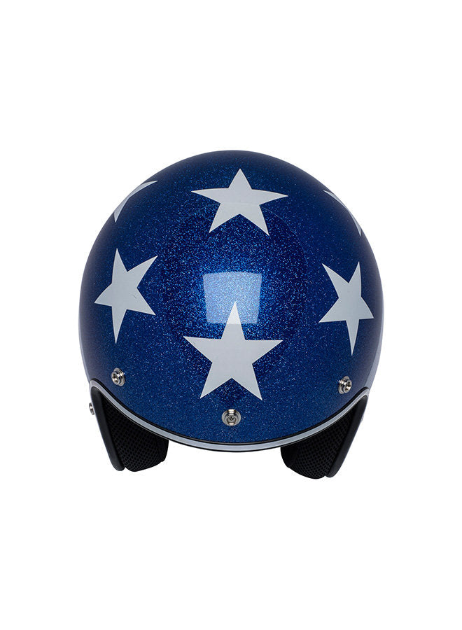 Torc T-50 Captain Vegas RWB 3/4 Face Retro Motorcycle Helmet