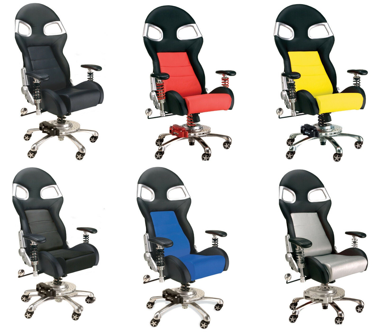 Pitstop LXE High Back Automotive Themed Office Chair
