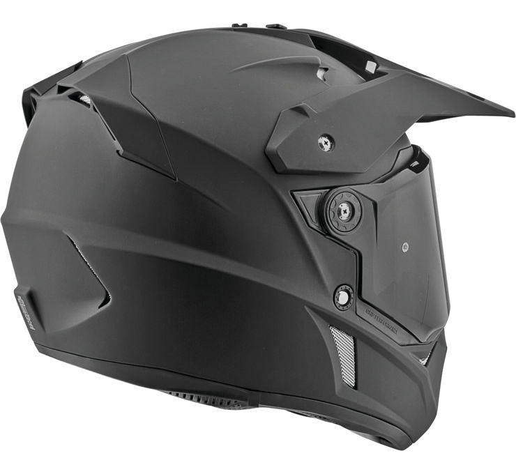 Speed & Strength SS2600 Solid Speed Matte Black Dual Sport Motorcycle Helmet