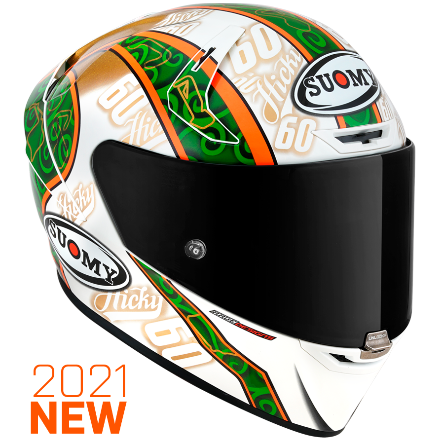 SUOMY SR-GP Hickman Full Face Motorcycle Helmet (XS-2XL)