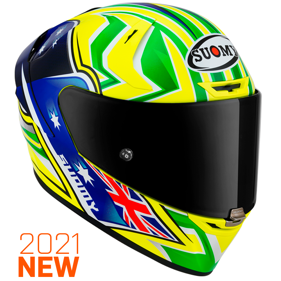 Suomy Sr-gp Top Racer Helmet size 2X-Large, Men's, Size: 2XL, Yellow