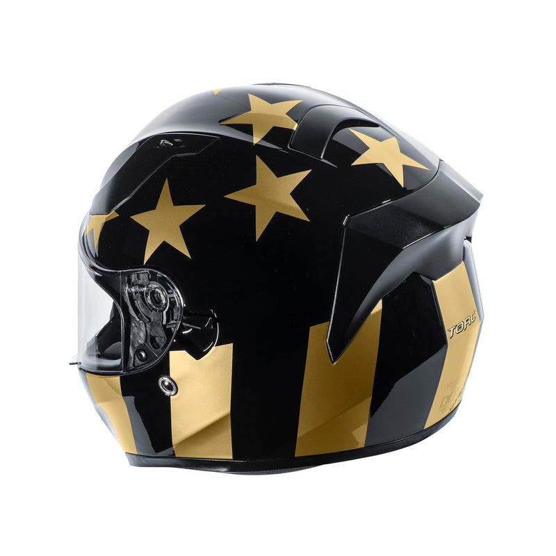 TORC T-15 Stay Gold Full Face Street Motorcycle Helmet