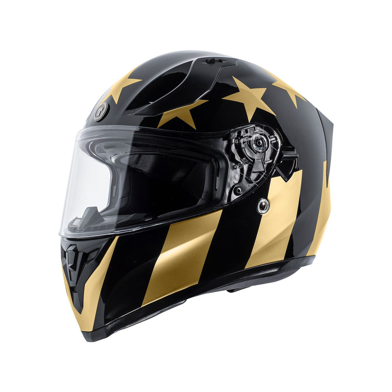 TORC T-15B Golden Time Gold Bluetooth Full Face Street Motorcycle Helmet