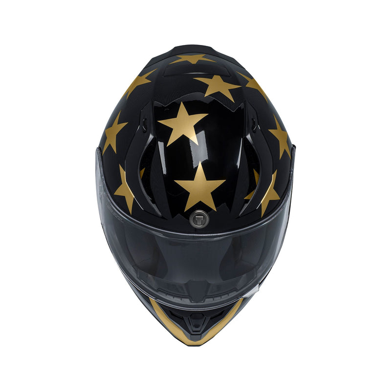 TORC T-15B Stay Gold Bluetooth Full Face Street Motorcycle Helmet