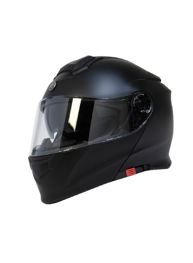 TORC T-28B Solid Black Full Face Modular Bluetooth Motorcycle Helmet