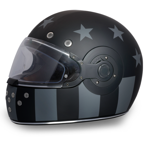 Daytona Retro D.O.T. Captain America Stealth Full Face Motorcycle Helmet