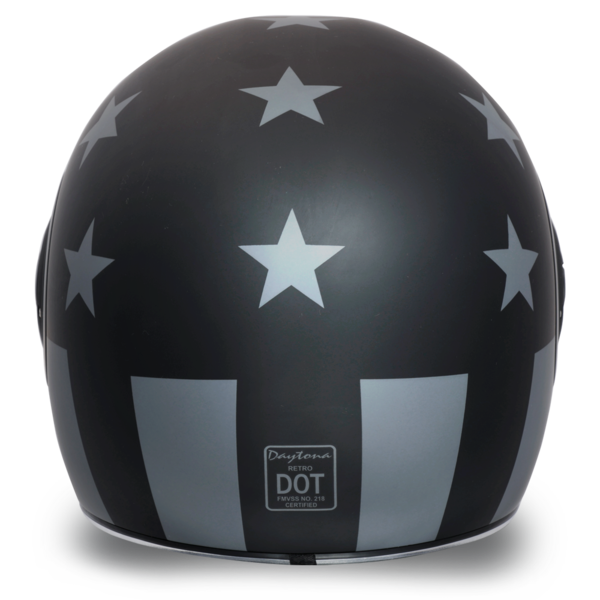 Daytona Retro D.O.T. Captain America Stealth Full Face Motorcycle Helm