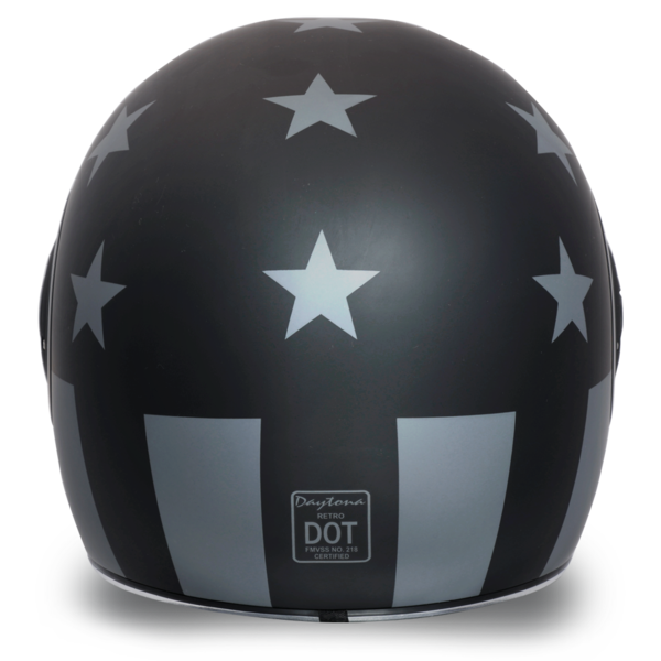 Daytona Retro D.O.T. Captain America Stealth Full Face Motorcycle Helmet