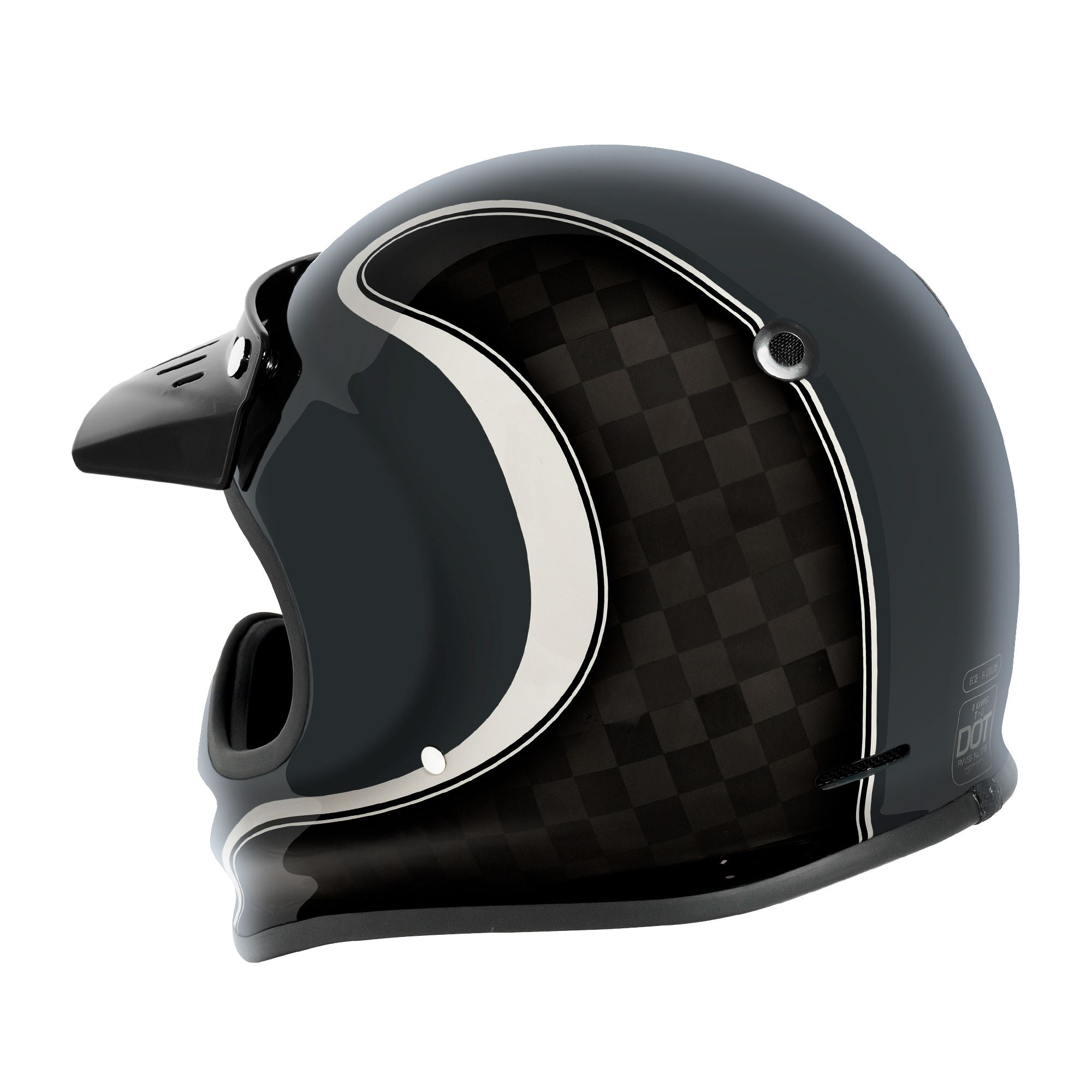 TORC T-3 Thruster Retro Moto MX Off Road Motorcycle Helmet