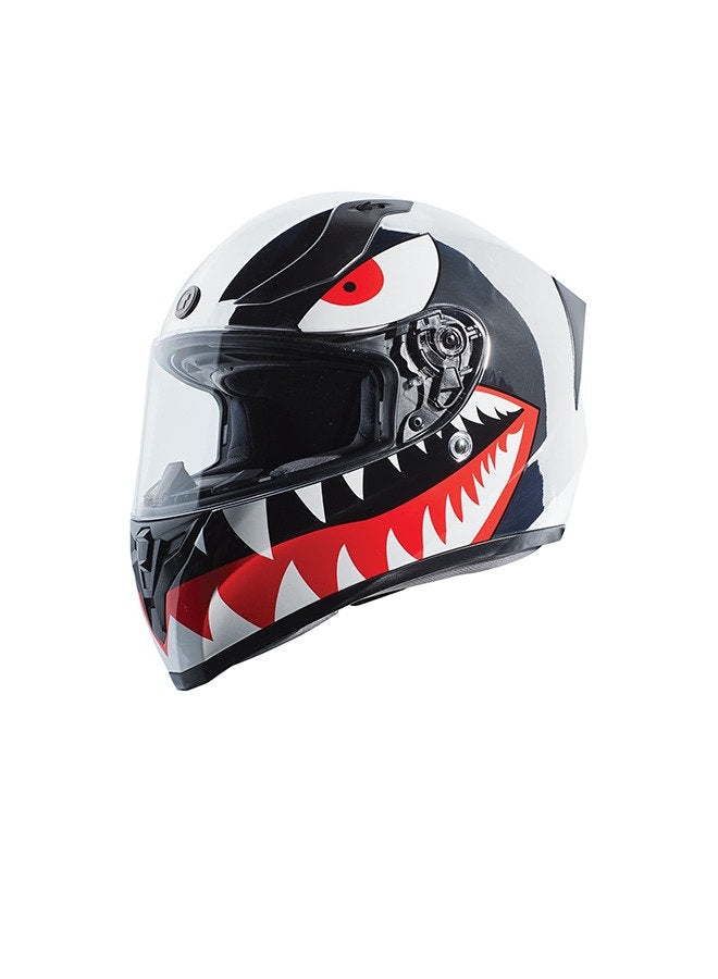 TORC T-15 Chrome Flying Tiger Full Face Street Bluetooth Motorcycle Helmet