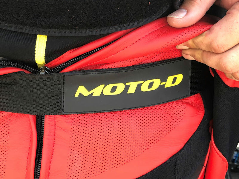 MOTO-D Motorcycle Race Suit Leathers Track Strap Belt
